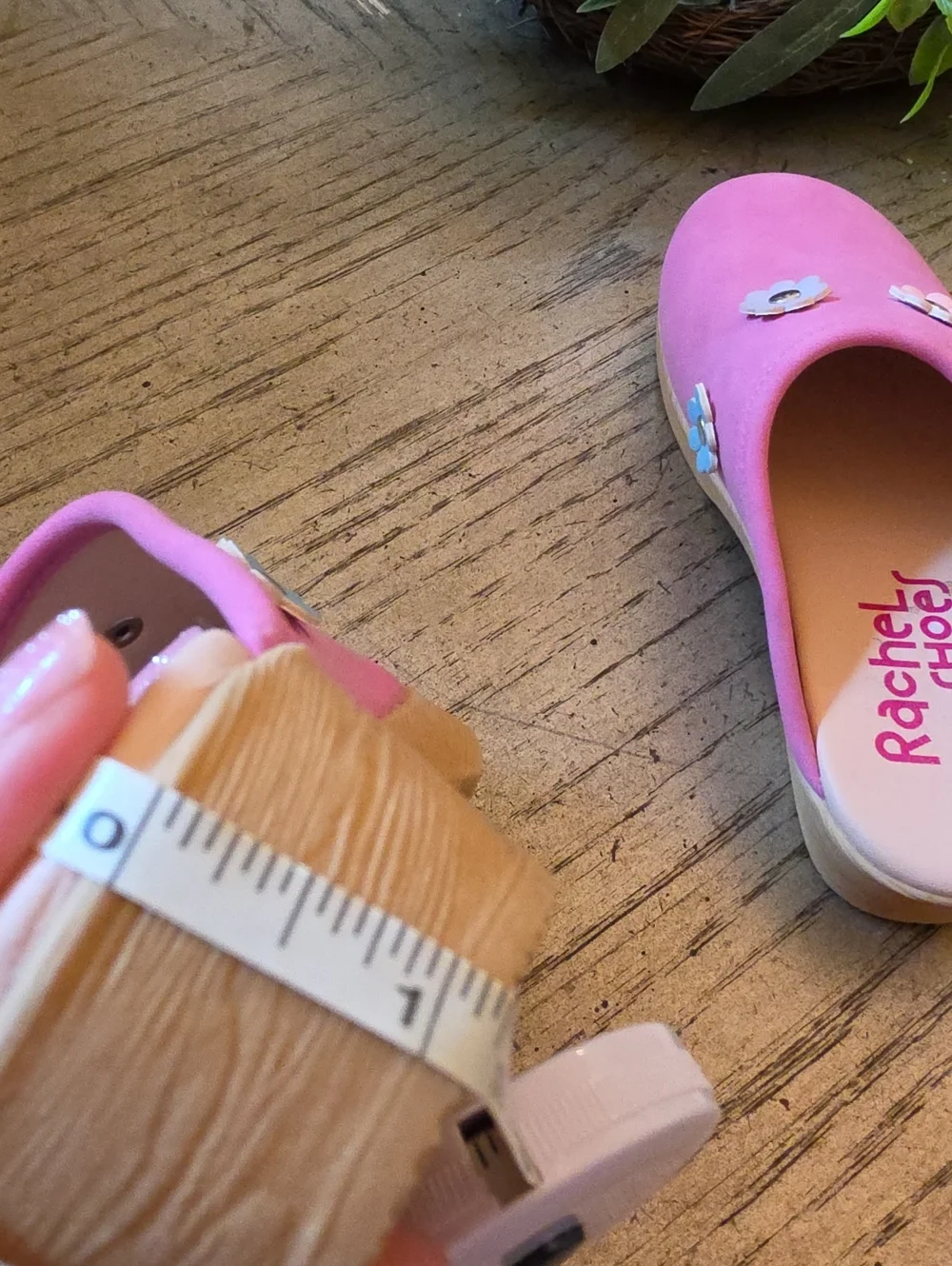 Rachel Pink Flower Slip-On Clogs for Kids Size 13 NWOT